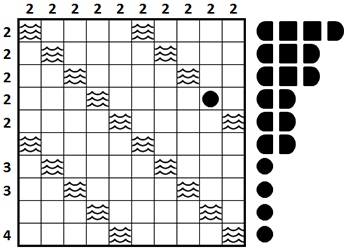 Battleships Sample Puzzle
