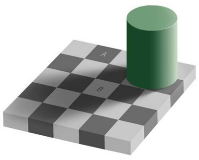 Gray Squares Optical Illusion